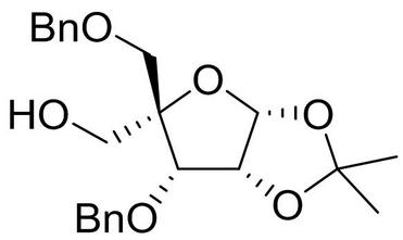 1,2-O-(1-methylethylidene)-4-C- [(phenylmethoxy)methyl]-3-O-(phenylmethyl)-β-LLyxofuranose