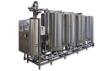Automatic CIP Cleaning System Stainless Steel Milk Beverage Food Cosmetic Clean In Place System