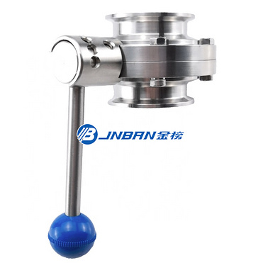 Custom Made Manual Stainless Steel Handle Threaded Butterfly Ball Valve