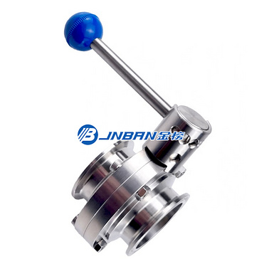 Custom Made Manual Stainless Steel Handle Threaded Butterfly Ball Valve