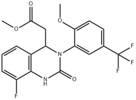 2-(8-fluoro-3-(2-methoxy-5-(trifluoromethyl)phenyl)-2-oxo-1,2,3,4-tetrahydroquinazolin-4-yl)aceticac