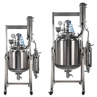 JNBAN 100L 200L 500L stirred vessel mixer chemical jacketed reactor stainless steel Industrial React