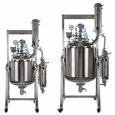 JNBAN 100L 200L 500L stirred vessel mixer chemical jacketed reactor stainless steel Industrial React