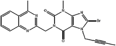 8-Bromo-7-but-2-ynyl-3-methyl-1-(4-methyl-quinazolin-2-ylmethyl)-3,7-dihydro-purine-2,6-dione