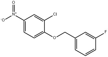 2-chloro-1-(3-fluoro-benzyloxy)-4-nitro-benzene