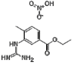 3-[(aminoiminomethyl)amino]-4-methyl-benzoic acid ethyl ester mononitrate