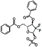 3,5-di-o-benzoyl-2-deoxy-2,2-difluoro-1-o-met hane- sulfonyl-d-ribofuranose