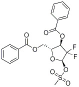 3,5-di-o-benzoyl-2-deoxy-2,2-difluoro-1-o-met hane- sulfonyl-d-ribofuranose