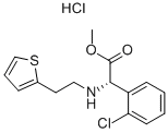 D-(+)-Methyl-alpha-(2-thienylethamino)(2-chlorophenyl)acetate hydrochloride