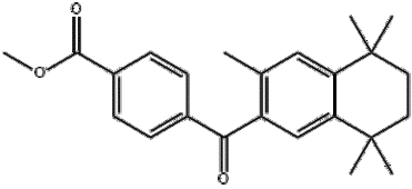 Methyl4-[(5,6,7,8-tetrahydro-3,5,5,8,8-pentamethyl-2- nap hthalenyl)carbonyl] benzoate