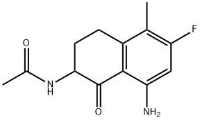 N-(8-Amino-6-fluoro-5-methyl-1-oxo-1,2,3,4-tetrahydronaphthalen-2-yl)acetamide