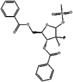 2-deoxy-2,2-difluoro-3,5-o-dibenzoylribose mesylate