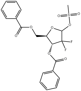 2-deoxy-2,2-difluoro-3,5-o-dibenzoylribose mesylate