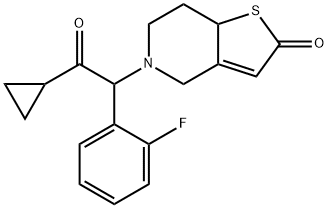 5-[2-cyclopropyl-1-(2-fluorophenyl)-2-oxoethyl]- 5,6,7,7a-tetrahydrothieno[3,2-c]pyridin-2 (4h)-one