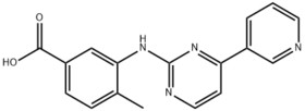 4-methyl-3-[[4-(3-pyridinyl)-2-pyrimidinyl]amino] benzoic acid