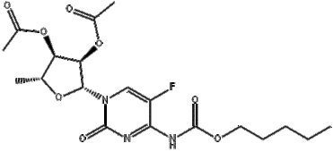 5'-deoxy-5-fluoro-n-[(pentyloxy)carbonyl]cytidine 2',3'-diacetate