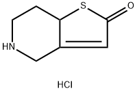 5,6,7,7a-tetrahydrothieno(3,2-c)pyridine-2(4h)-one hydrochloride