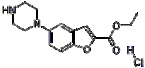 5-(1-piperazinyl)-2-benzofurancarboxylic acid ethyl ester hydrochloride