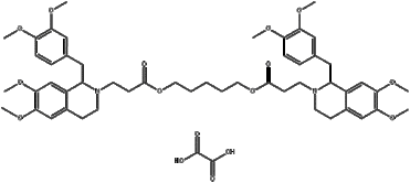 pentamethylene bis[1-(3,4-dimethoxybenzyl)-3,4-dihydro-6,7-dimethoxy-1H-isoquinoline-2-propionate], 