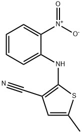 2-(2-nitroanilino)-5-methylthiophene-3-carb onitrile