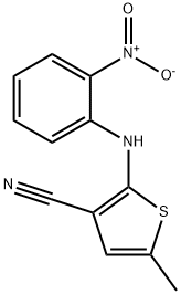 2-(2-nitroanilino)-5-methylthiophene-3-carb onitrile