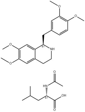 R-Tetrahydropapaverine N-acetyl-L-leucinate