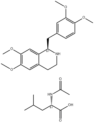 R-Tetrahydropapaverine N-acetyl-L-leucinate