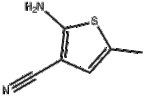 2-amino-3-cyano-5methylthiophene