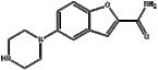 2-benzofurancarboxamide, 5-(1-piperazinyl)-