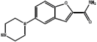 2-benzofurancarboxamide, 5-(1-piperazinyl)-