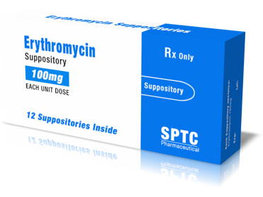 Erythomycin suppositoies