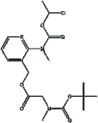 N-Methyl-N-(3-[((N-tert-butoxycarbonyl-N-methylamino)acetoxy)methyl]pyridin-2-yl)carbamic acid 1-chl