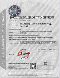 FOOD SAFETY MANAGEMENT SYSTEM CERTIFICATE