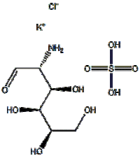 GLUCOSAMINE SULFATE POTASSIUM CHLORIDE