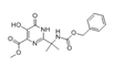4-pyrimidinecarboxylic acid, 1,6-dihydro-5-hydroxy-2-[1-methyl-1-[[(phenylmethoxy)carbonyl]amino]eth