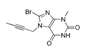 8-bromo-7-(but-2-ynyl)-3-methyl-1H-purine-2,6(3H,7H)-dione