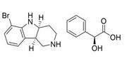 (4aS,9bR)-6-bromo-1H,2H,3H,4 H,4aH,5H,9bH-pyrido[4,3-b]ind ole,(2S)-2-hydroxy-2-phenylacet ic acid;