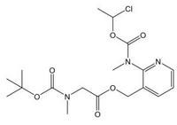 N-Methyl-N-(3-[((N-tert-butoxy carbonyl-N-methylamino)aceto xy)methyl]pyridin-2-yl)carbami c acid 1-