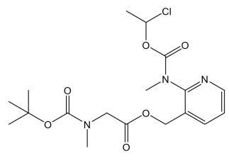 N-Methyl-N-(3-[((N-tert-butoxy carbonyl-N-methylamino)aceto xy)methyl]pyridin-2-yl)carbami c acid 1-