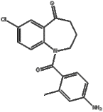 1-(4-amino-2-methylbenzoyl)-7-chloro-3,4-dihydro-2H-1-benzazepin-5-one