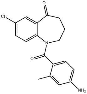 1-(4-amino-2-methylbenzoyl)-7-chloro-3,4-dihydro-2H-1-benzazepin-5-one