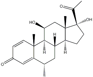 11β,17α-dihydroxy-6α-methl-1,4-pregnadiene-3,20-dione