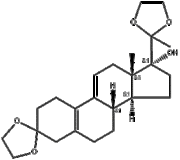 3,20-bis-ethylenedioxy-19-norpregna-5(10)9(11)dien-17-ol