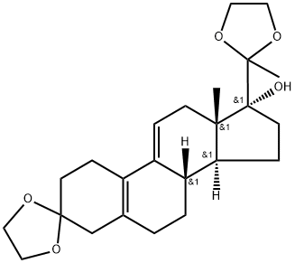 3,20-bis-ethylenedioxy-19-norpregna-5(10)9(11)dien-17-ol