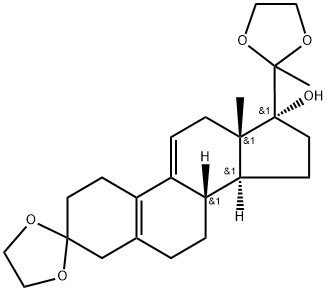 3,20-bis-ethylenedioxy-19-norpregna-5(10)9(11)dien-17-ol