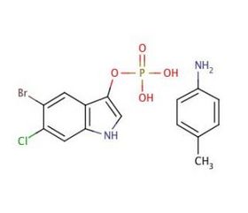 5-Bromo-6-chloro-3-indolyl phosphate ptoluidine salt