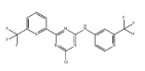 4-chloro-6-(6-(trifluoromethyl)pyridin-2-yl)-N-(2-(trifluoromethyl)pyridin-4-yl)-1,3,5-triazin-2-ami