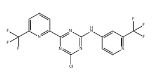 4-chloro-6-(6-(trifluoromethyl)pyridin-2-yl)-N-(2-(trifluoromethyl)pyridin-4-yl)-1,3,5-triazin-2-ami