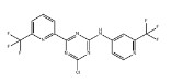 4-chloro-6-(6-(trifluoromethyl)pyridin-2-yl)-N-(2-(trifluoromethyl)pyridin-4-yl)-1,3,5-triazin-2-ami