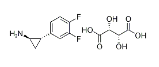 (1R,2S)-2-(3,4-difluorophenyl)-cyclopropanamine -L-tartrate